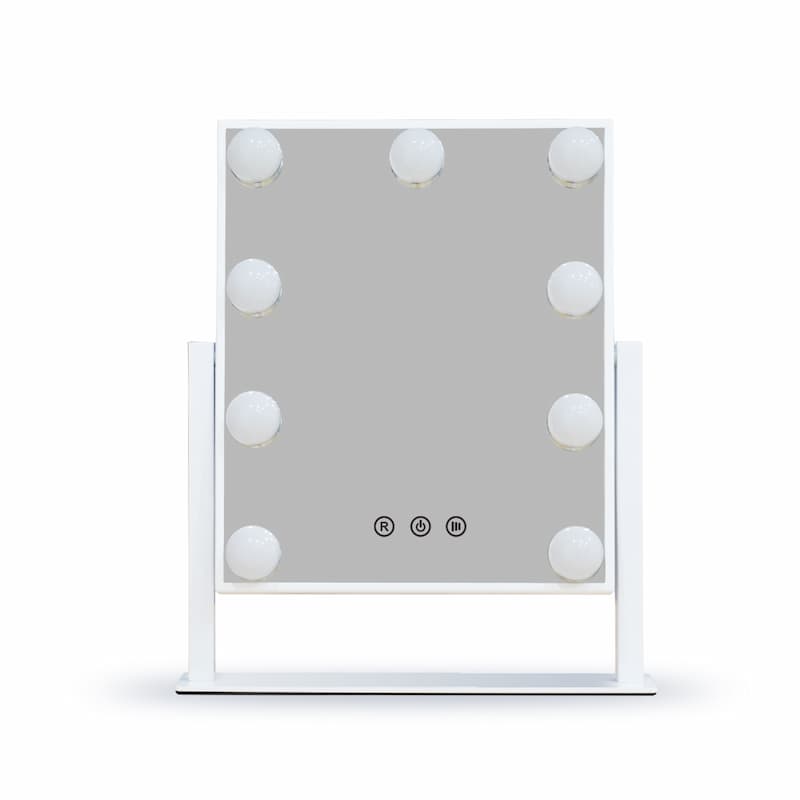 DP331 디밍이 가능한 라이트 HD 화장품 거울 할리우드 데스크탑 금속 화장 거울